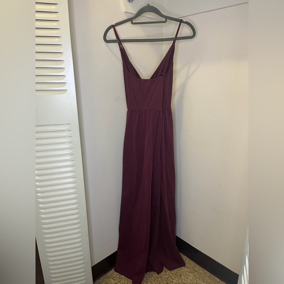 Chic Plum Maxi Dress - Picture 4 of 9